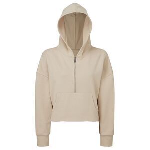 TriDri Womens/Ladies Half Zip Hoodie / Nude